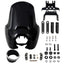 Motorcycle 5.75" Headlight Fairing with 15‘’ Smoke Windshield Windscreen & Mounting Kit Headlight Extension Block For Harley Low Rider S FXLRS 2020 2021 2022 2023