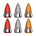 Motorcycle 2“ Turn Signal Clip-on 2 Pack Bullet Rear Tail Light Lens Covers for Harley Softail Street Road Glide Fat boy Sportster Dyna Deluxe