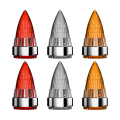 Motorcycle 2“ Turn Signal Clip-on 2 Pack Bullet Rear Tail Light Lens Covers for Harley Softail Street Road Glide Fat boy Sportster Dyna Deluxe