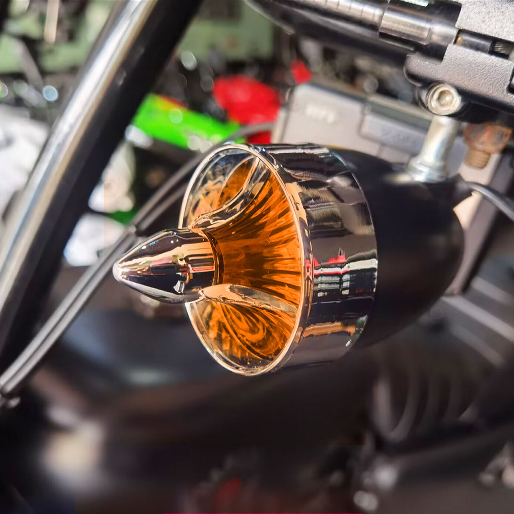Classic Tri Bar 2" Clip-In Turn Signal Lens For Harley