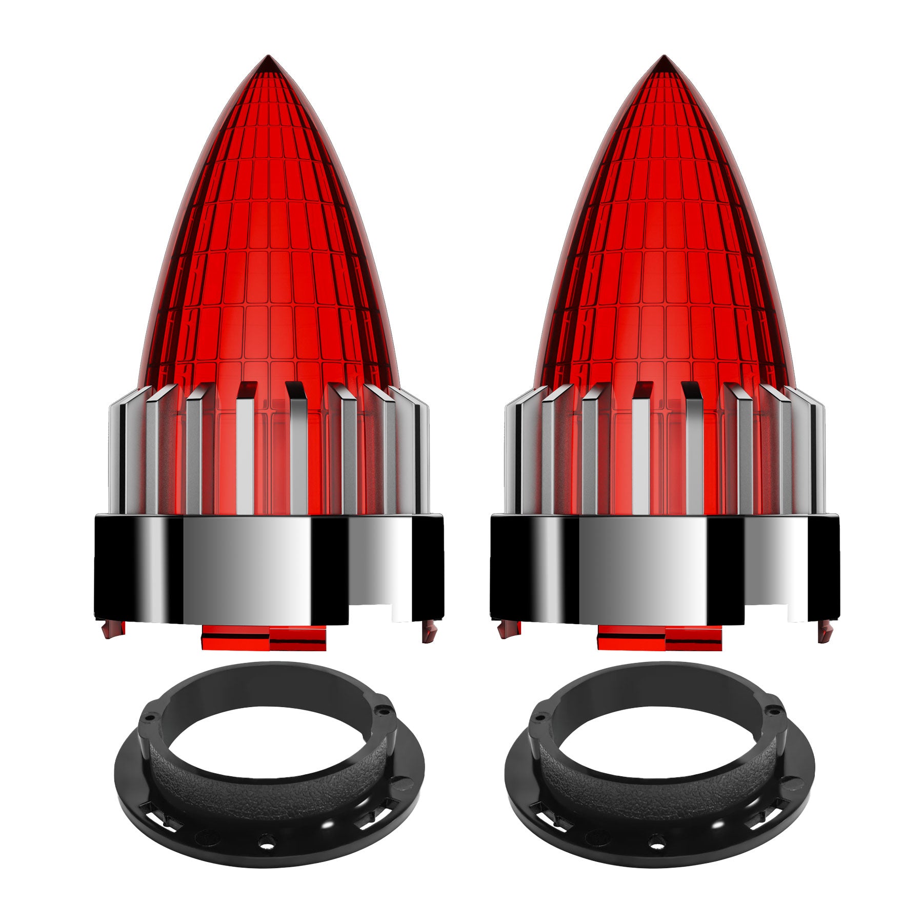 Retro Bullet 3 1/4" Screw-in Turn Signal Lens For Harley Heritage Road King Electra Glide Main image
