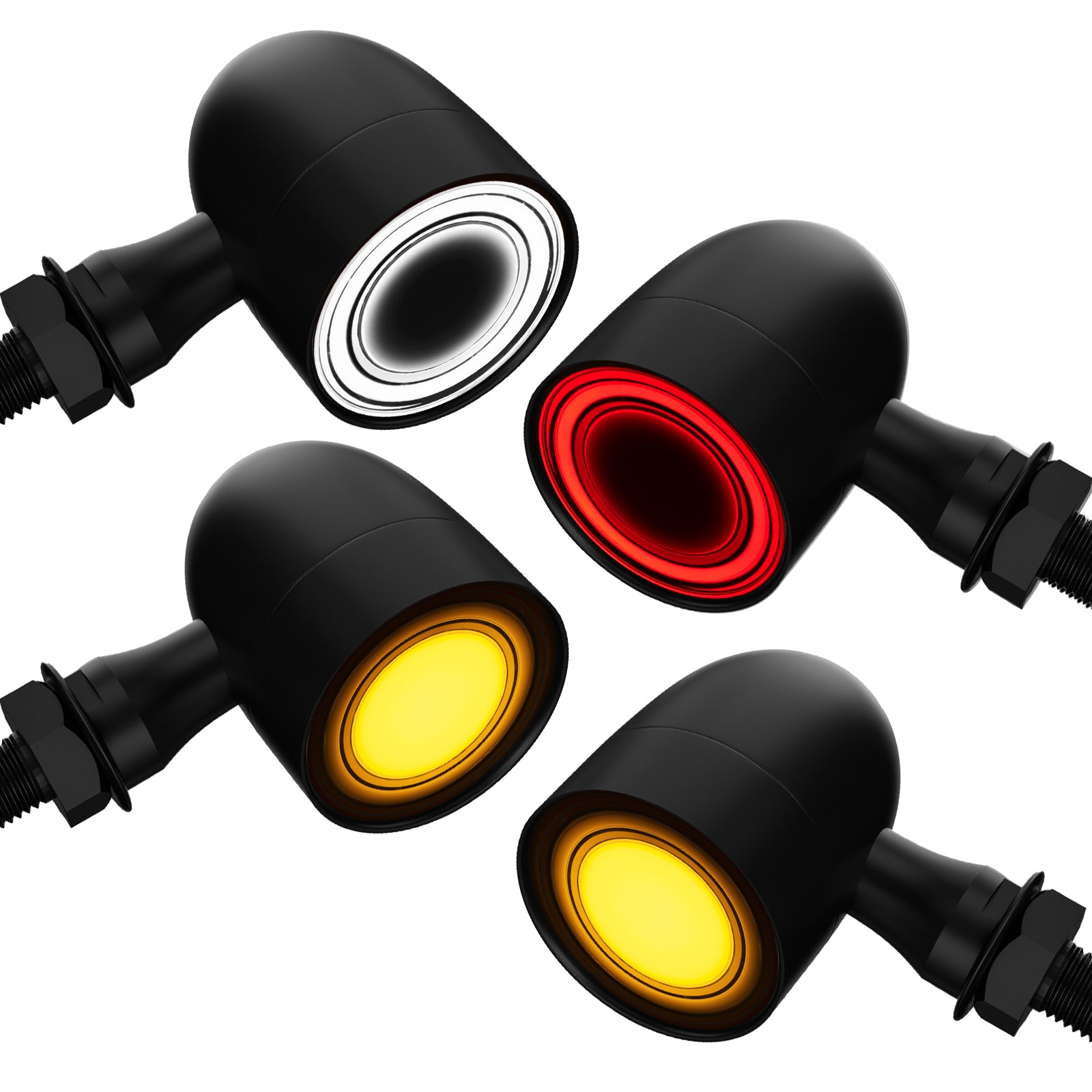 Motorcycle LED Bullet Turn Signals Front Rear Indicato