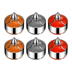 2" Turn Signal Light Turbine Replacement Red Lenses Covers for Softail Street Road Glide Fat boy Sportster Dyna Deluxe Bikes Snap On repl. OEM# 68973-00 Chrome Bezel