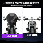 Quarter Fairing Windshield Kit for Harley Dyna 2006–2017, Street Bob FXDB, Super Glide FXD FXDC, Low Rider FXDL FXDLS