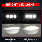 Motorcycle LED Square Headlight