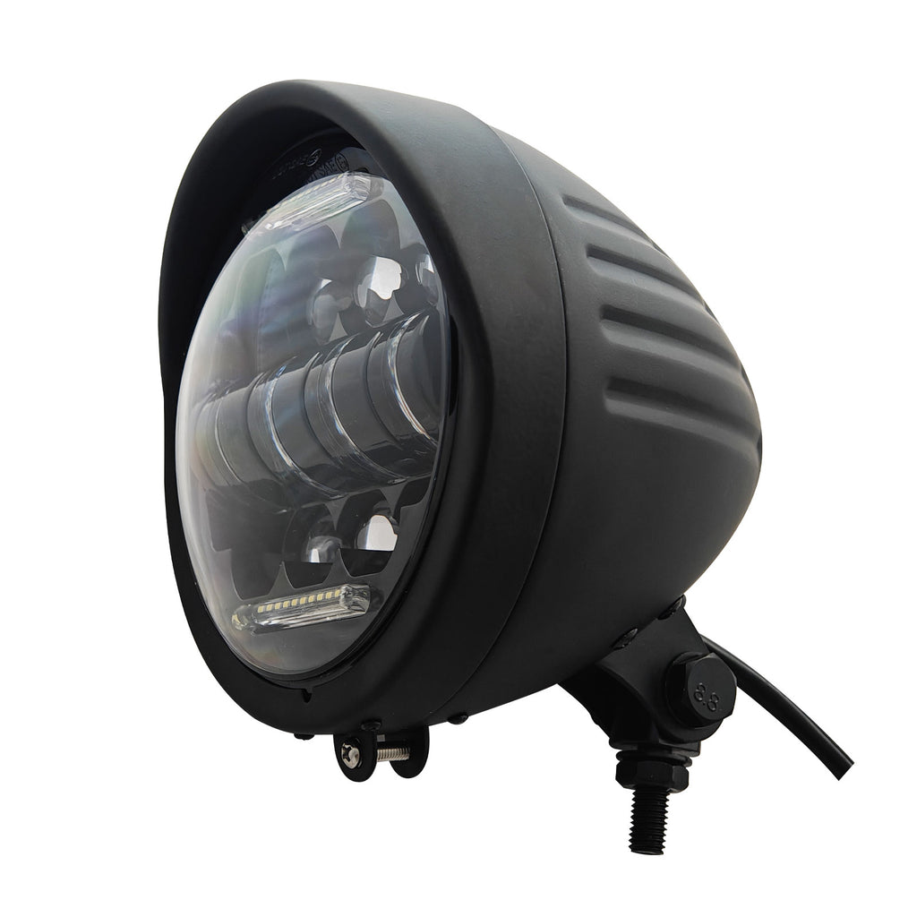 Motorcycle 5.75" LED  Visor Headlight with DRL