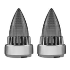 Motorcycle 2“ Turn Signal Clip-on 2 Pack Bullet Rear Tail Light Lens Covers for Harley Softail Street Road Glide Fat boy Sportster Dyna Deluxe