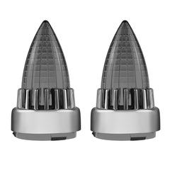 Motorcycle 2“ Turn Signal Clip-on 2 Pack Bullet Rear Tail Light Lens Covers for Harley Softail Street Road Glide Fat boy Sportster Dyna Deluxe