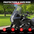 Motorcycle 7" Headlight Fairing with 15" Smoke Windshield Windscreen & Mounting Kits For Harley Touring Road King FLHR 1994-2023, Road King Special FLHRXS 2017-2025