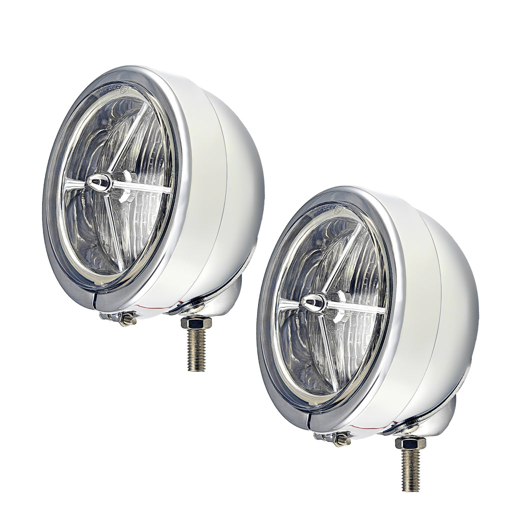 Motorcycle 4.5" H3 LED Fog Light Fog Lamp Passing Driving Spot Light For Harley Bobber Softail Road King Custom Yamaha Suzuki