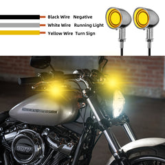 Motorcycle LED Bullet Turn Signals Front Rear Indicator