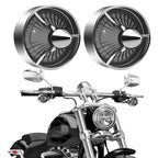 2" Motorcycle Turn Signal Clip-on Rear Tail Light Lens Covers for Harley Softail Street Road Glide Sportster Dyna Deluxe