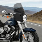 Fat Boy 11" 15" Windshield Road Warrior Fairing Air Deflector Fit 7" Headlight For Harley Fat Boy FLSTF 2000-2017