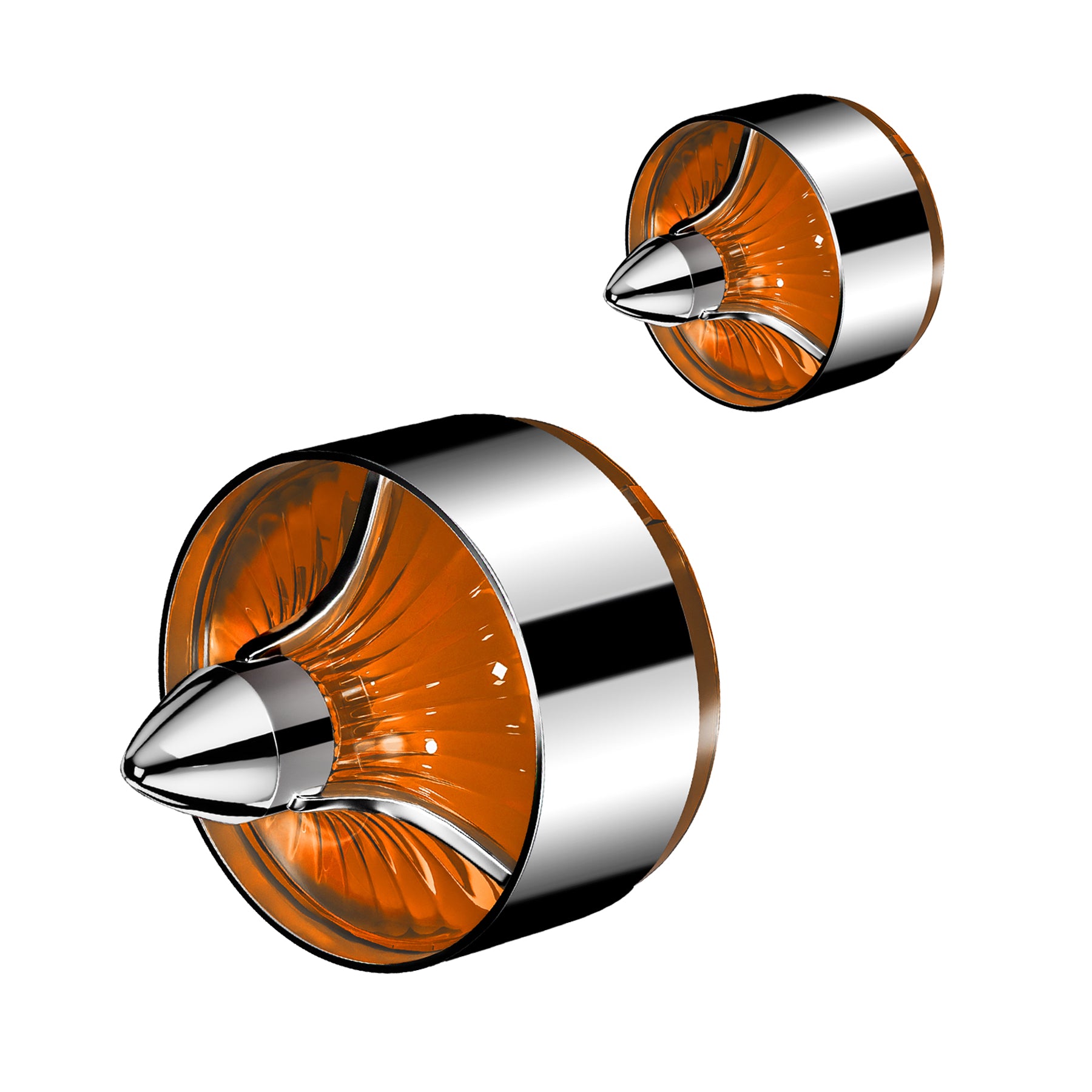 Classic Tri Bar 2" Clip-In Turn Signal Lens For Harley