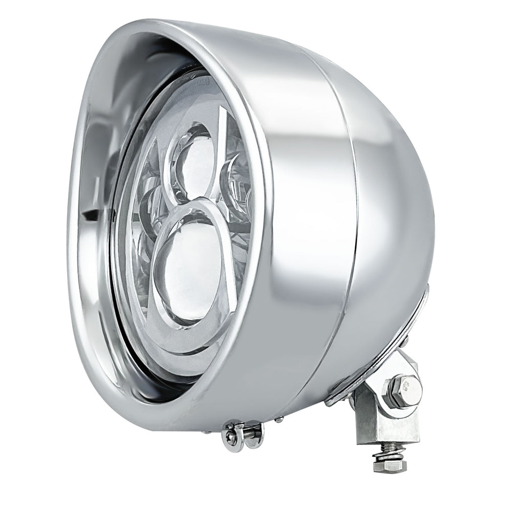 Motorcycle 7" LED Classic Visor Headlight
