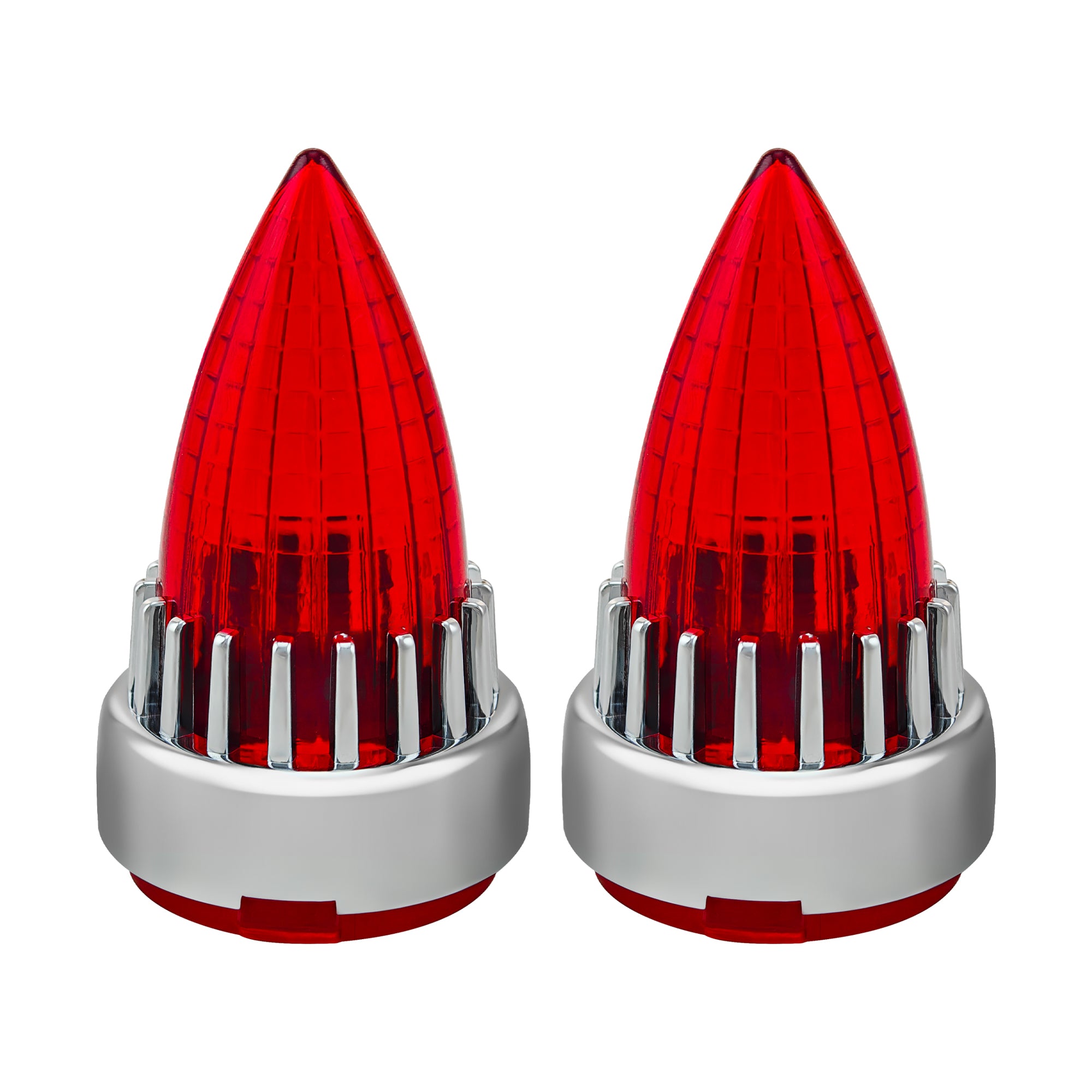 Motorcycle 2“ Turn Signal Clip-on 2 Pack Bullet Rear Tail Light Lens Covers for Harley Softail Street Road Glide Fat boy Sportster Dyna Deluxe Secondary image
