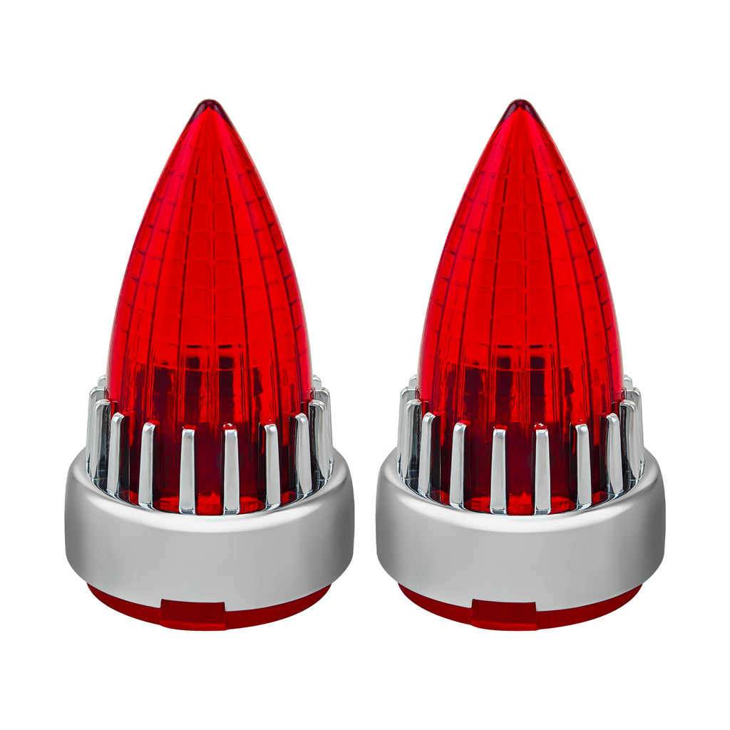Motorcycle 2“ Turn Signal Clip-on 2 Pack Bullet Rear Tail Light Lens Covers for Harley Softail Street Road Glide Fat boy Sportster Dyna Deluxe