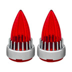Motorcycle 2“ Turn Signal Clip-on 2 Pack Bullet Rear Tail Light Lens Covers for Harley Softail Street Road Glide Fat boy Sportster Dyna Deluxe
