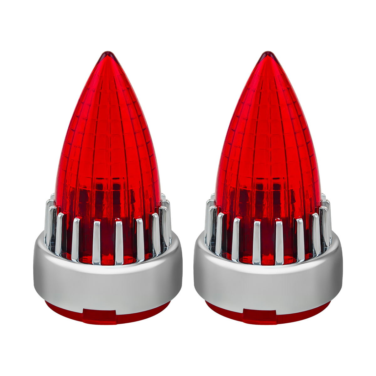 Motorcycle 2“ Turn Signal Clip-on 2 Pack Bullet Rear Tail Light Lens Covers for Harley Softail Street Road Glide Fat boy Sportster Dyna Deluxe