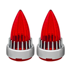 Motorcycle 2“ Turn Signal Clip-on 2 Pack Bullet Rear Tail Light Lens Covers for Harley Softail Street Road Glide Fat boy Sportster Dyna Deluxe