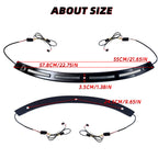 Black Windshield Trim Batwing Fairing Led Lights with LED Running Light & Amber Turn Signal for Harley 2014-2023 Touring Electra Glide Street Glide Ultra Limited