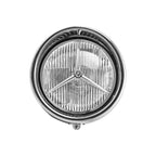 Tri Bar Bullet Style Chrome Headligh With Visor