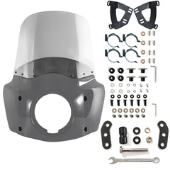 GUNSHIP GRAY Shell Low Rider S 11/15 inch Windshield Motorcycle Front Fairing For Road Warrior Fairing Only For Harley Softail Low Rider S FXLRS 2020-2024