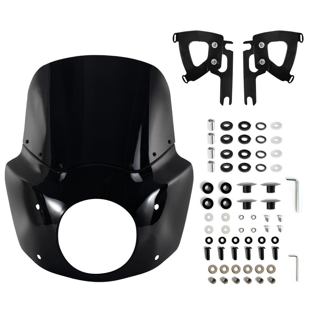 11" Windshield Road King Fairing Fit 7" Headlight For Harley Touring Road King FLHR 1994-2023 Road King Special FLHRXS 2017-2025