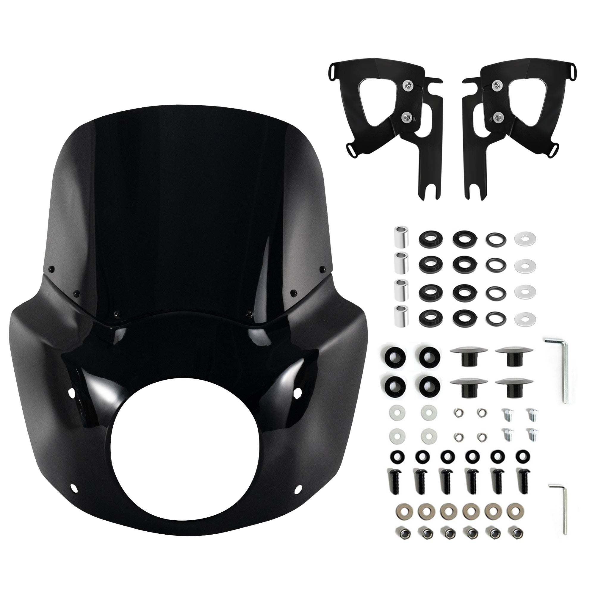11" Windshield Road King Fairing Fit 7" Headlight For Harley Touring Road King FLHR 1994-2023 Road King Special FLHRXS 2017-2025