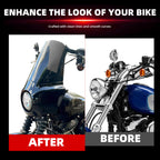 Motorcycle Fairing with 11in/15in Windshield Mounting Kit for Harley Sportster 1100 1200 Iron 883 HD Dyna