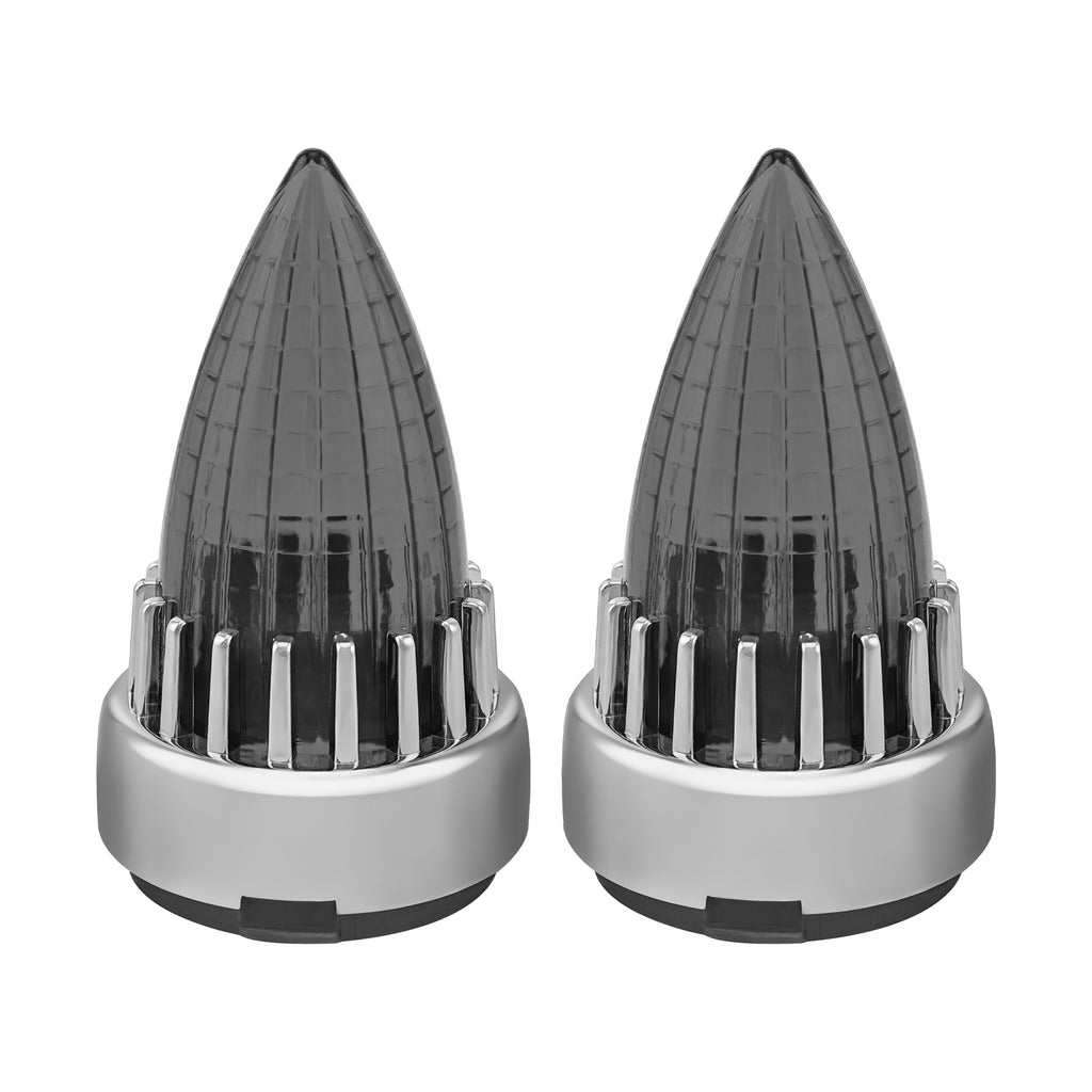 Motorcycle 2“ Turn Signal Clip-on 2 Pack Bullet Rear Tail Light Lens Covers for Harley Softail Street Road Glide Fat boy Sportster Dyna Deluxe
