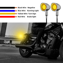 Motorcycle LED Bullet Turn Signals Front Rear Indicator