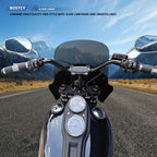 Motorcycle 5.75" Headlight Fairing with 13" Smoke Windshield Windscreen 48-58mm Mounting Kit Headlight Extension Block For Harley Low Rider S FXLRS 2020 2021 2022 2023