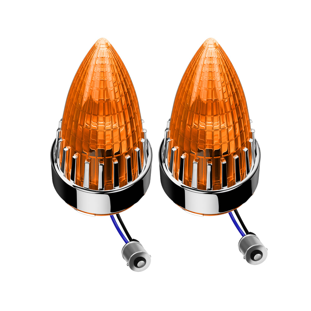 Classic Bullet 2" Clip-In Turn Signal Lens With LED & 1156 Plug