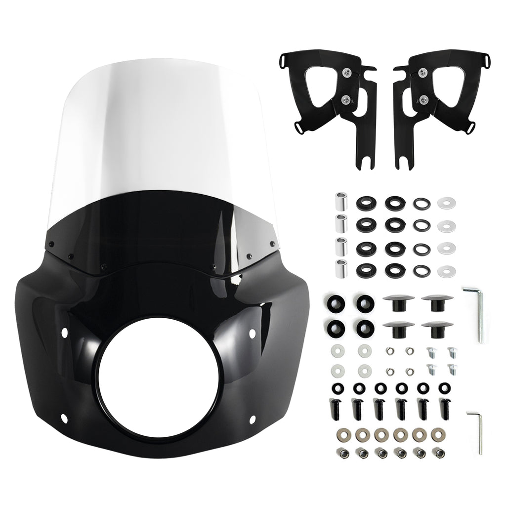 15" Windshield Road King Fairing Fit 7" Headlight For Harley Touring Road King FLHR 1994-2023 Road King Special FLHRXS 2017-2025