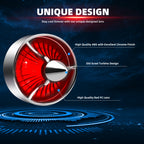 2" Turn Signal Light Turbine Replacement Red Lenses Covers for Softail Street Road Glide Fat boy Sportster Dyna Deluxe Bikes Snap On repl. OEM# 68973-00 Chrome Bezel