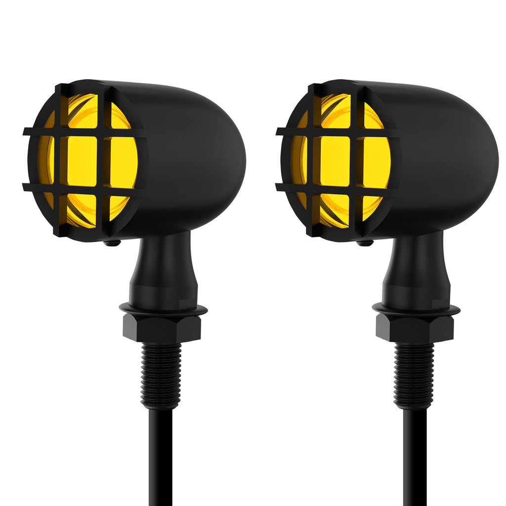 Motorcycle LED Grill Turn Signals Front Rear Indicator
