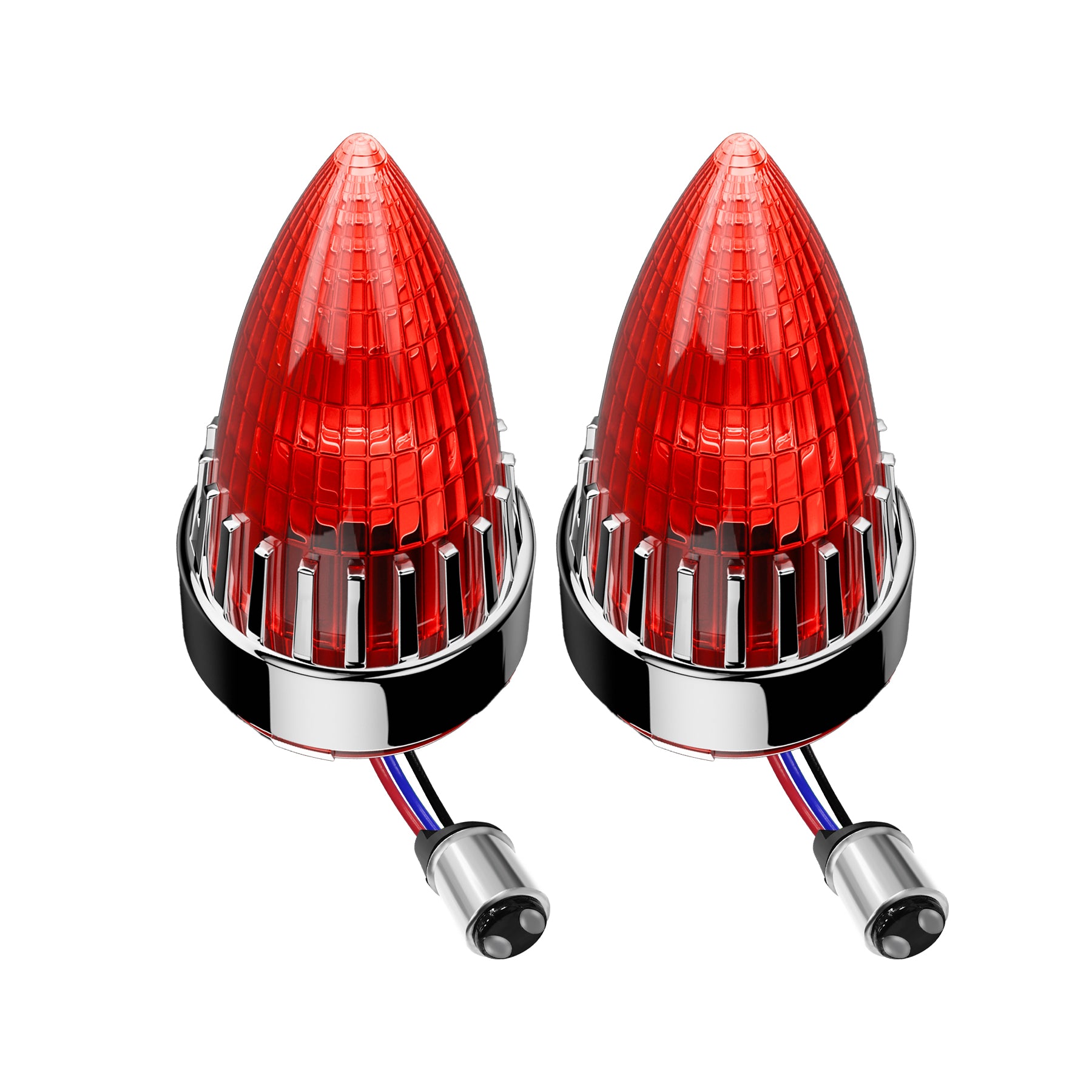 Classic Bullet 2" Clip-In Turn Signal Lens With LED & 1157 Plug