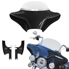 Batwing Fairing Road King Fairing Smoke/Clear Windshield Chrome/Black Trim For Harley Touring Road King FLHR 1994-2023 Road King Special FLHRXS 2017-2025