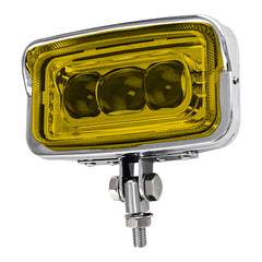 6.5" x 3.5" Vintage Motorcycle Square LED Headlight Hi/Lo Beam Retro Rectangular Headlamp with Visor Bottom Mount Universal For Harley Cruiser Bobber Chopper Yamaha Honda Cafe Racer