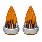 2" Motorcycle Turn Signal Clip-on Rear Tail Light Lens Covers for Harley Softail Street Road Glide Sportster Dyna Deluxe
