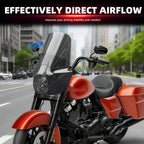 Motorcycle 7" Headlight Fairing with 15" Smoke Windshield Windscreen & Mounting Kits For Harley Touring Road King FLHR 1994-2023, Road King Special FLHRXS 2017-2025