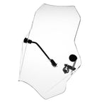 15" Motorcycle Windshield Universal For Harley Davidson Honda Kawasaki Suzuki Triumph Yamaha Indian Victory