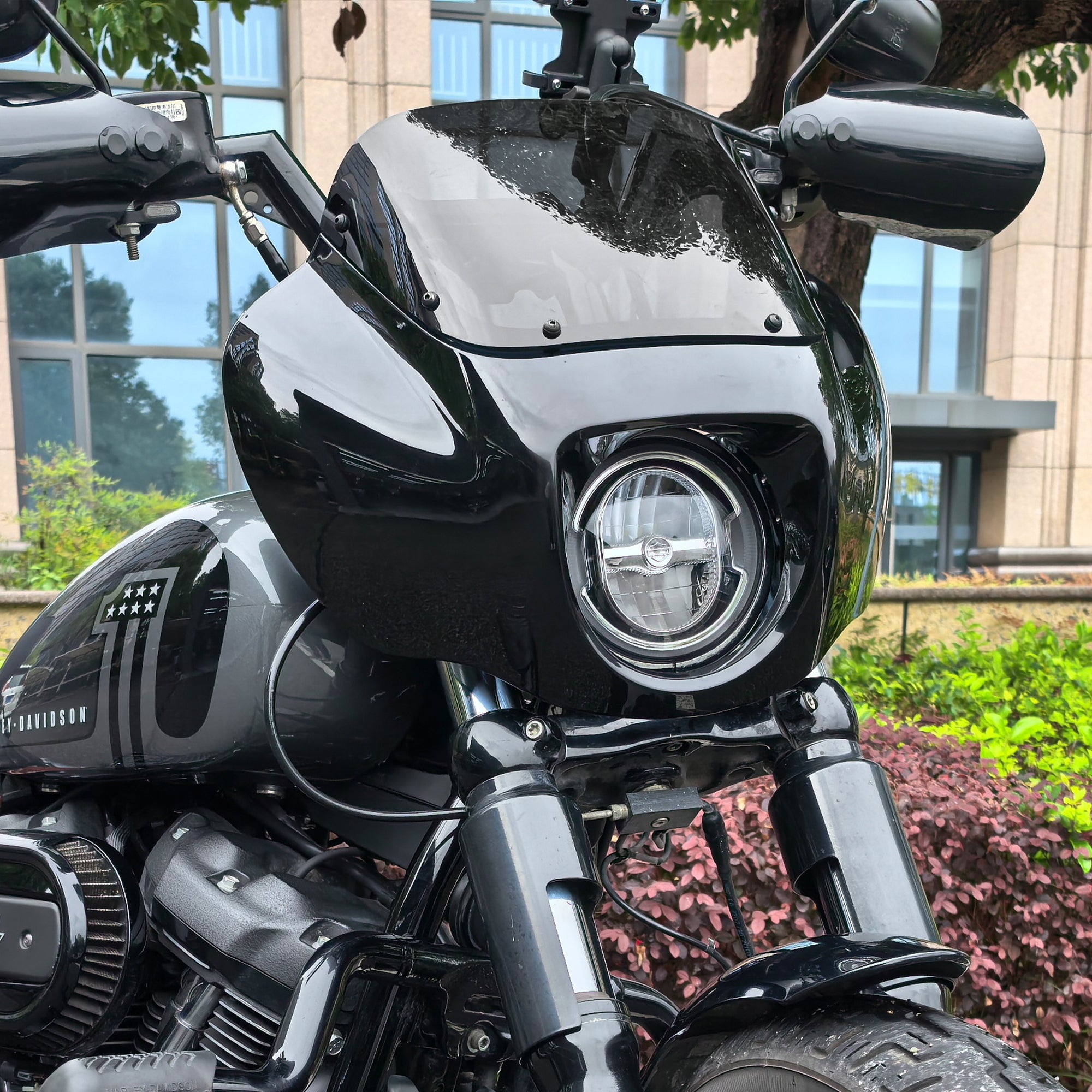 Front Quarter Fairing Low Rider S  9“/13" Windshield Mounting Bracket Kit For Harley Softail Street Bob Low Rider S FXLRS Standard FXST 2018+