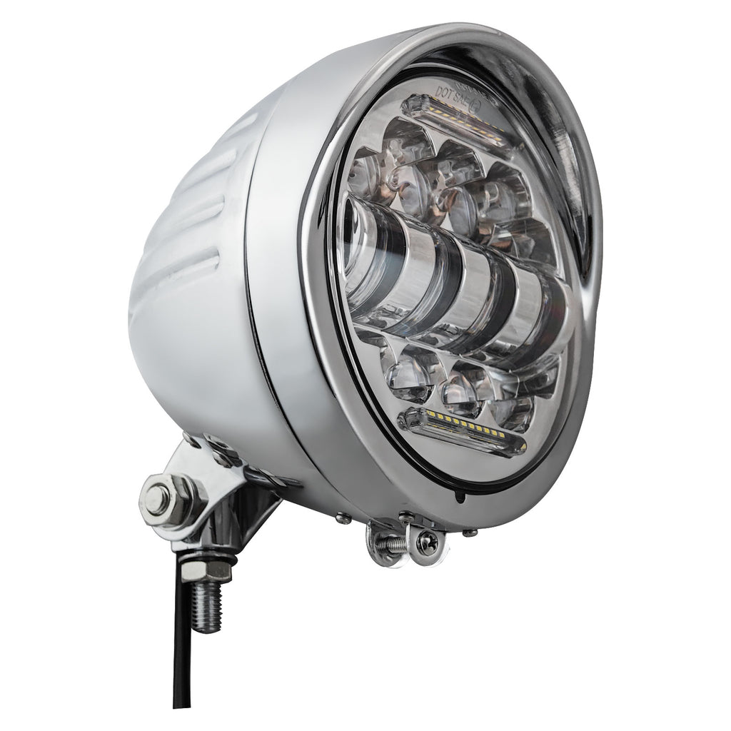 Motorcycle 5.75" LED  Visor Headlight with DRL