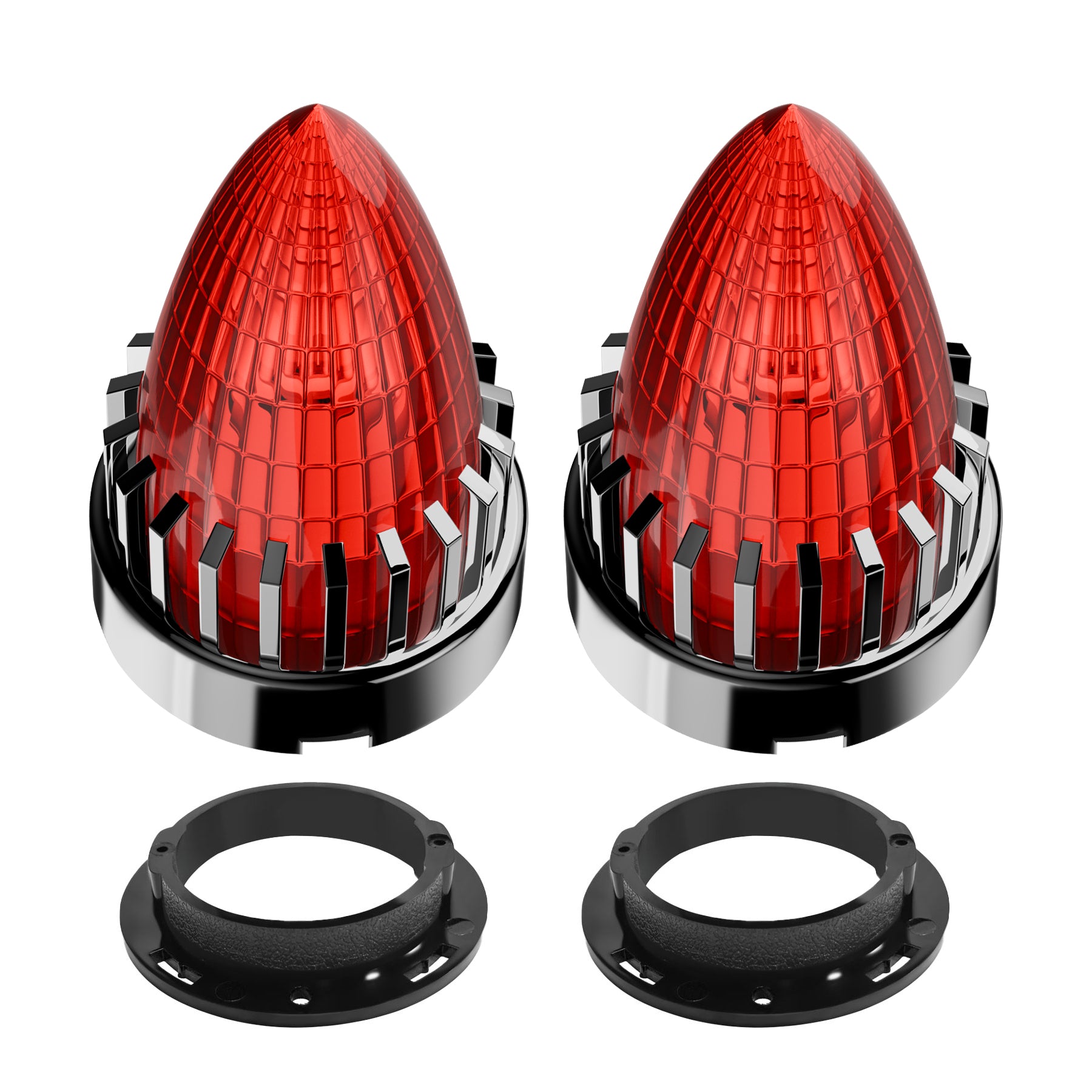 Retro 3 1/4" Screw-In Turn Signal Lens For Harley Heritage Road King Electra Glide