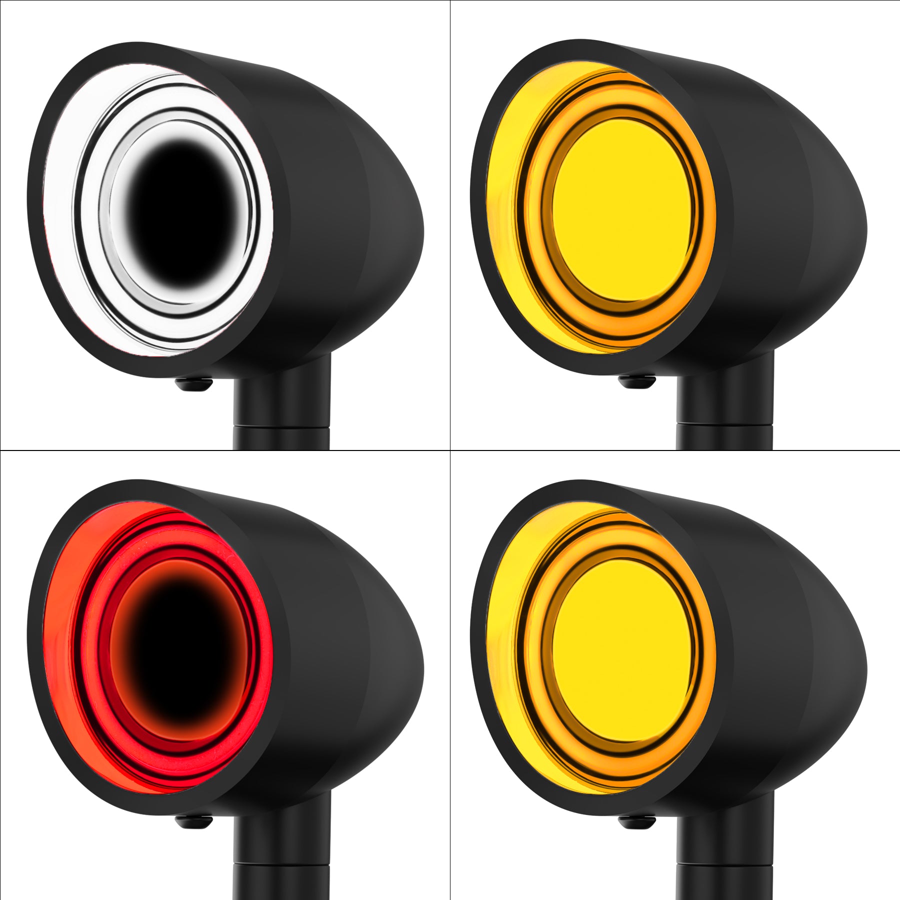Motorcycle LED Bullet Turn Signals Front Rear Indicator