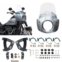 Barracuda Silver 15 inch Motorcycle Front Fairing For Road Warrior Fairing Only For Harley Softail Low Rider S FXLRS 2020-2024