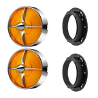 Retro 3 1/4" Screw-In Turn Signal Lens For Harley Heritage Road King Electra Glide