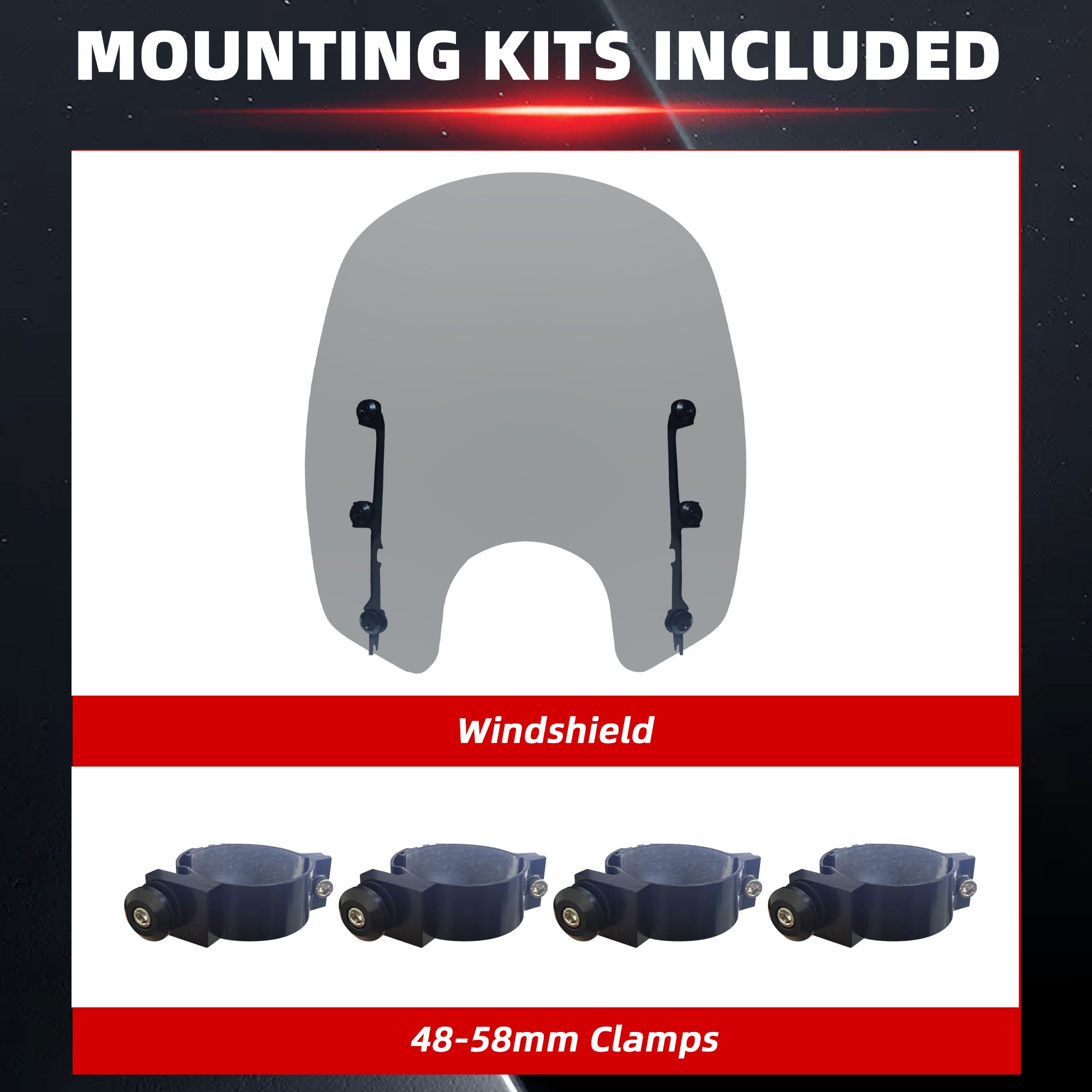 Motorcycle Windshield Motorcycle Windscreen Fit for Harley Softail Street Bob FXBB FXBBS Standard FXST Low Rider FXLR Rocker FXCW Dyna Super Glide FXD